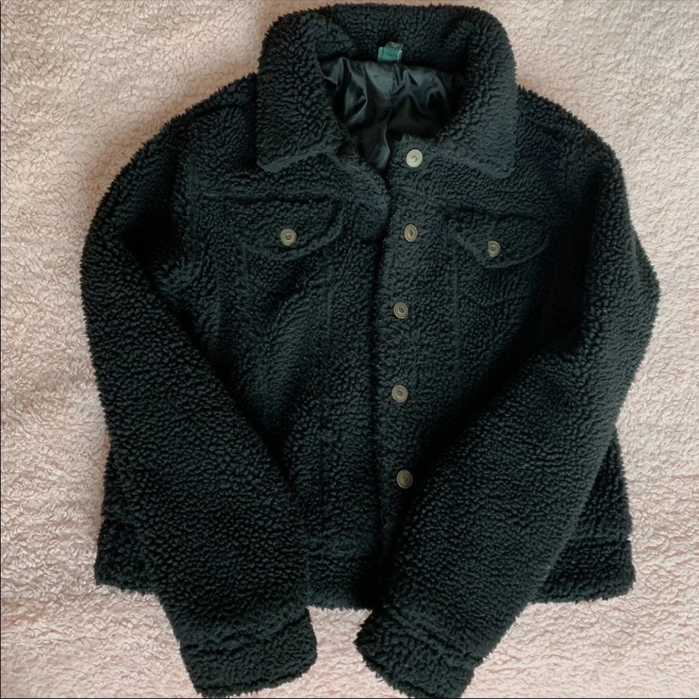 faux sherpa jacket